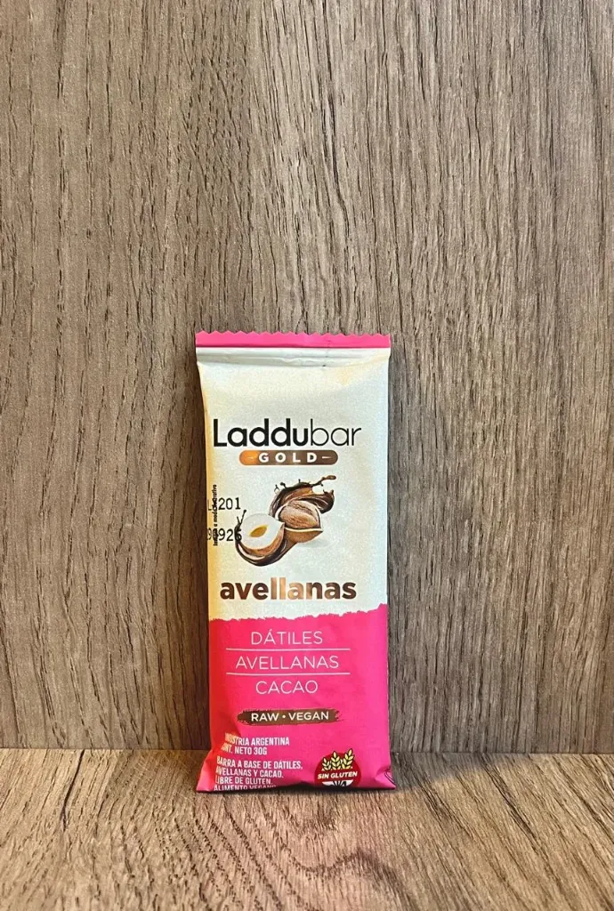 Barrita gold avellanas vegan sin tacc Laddubar