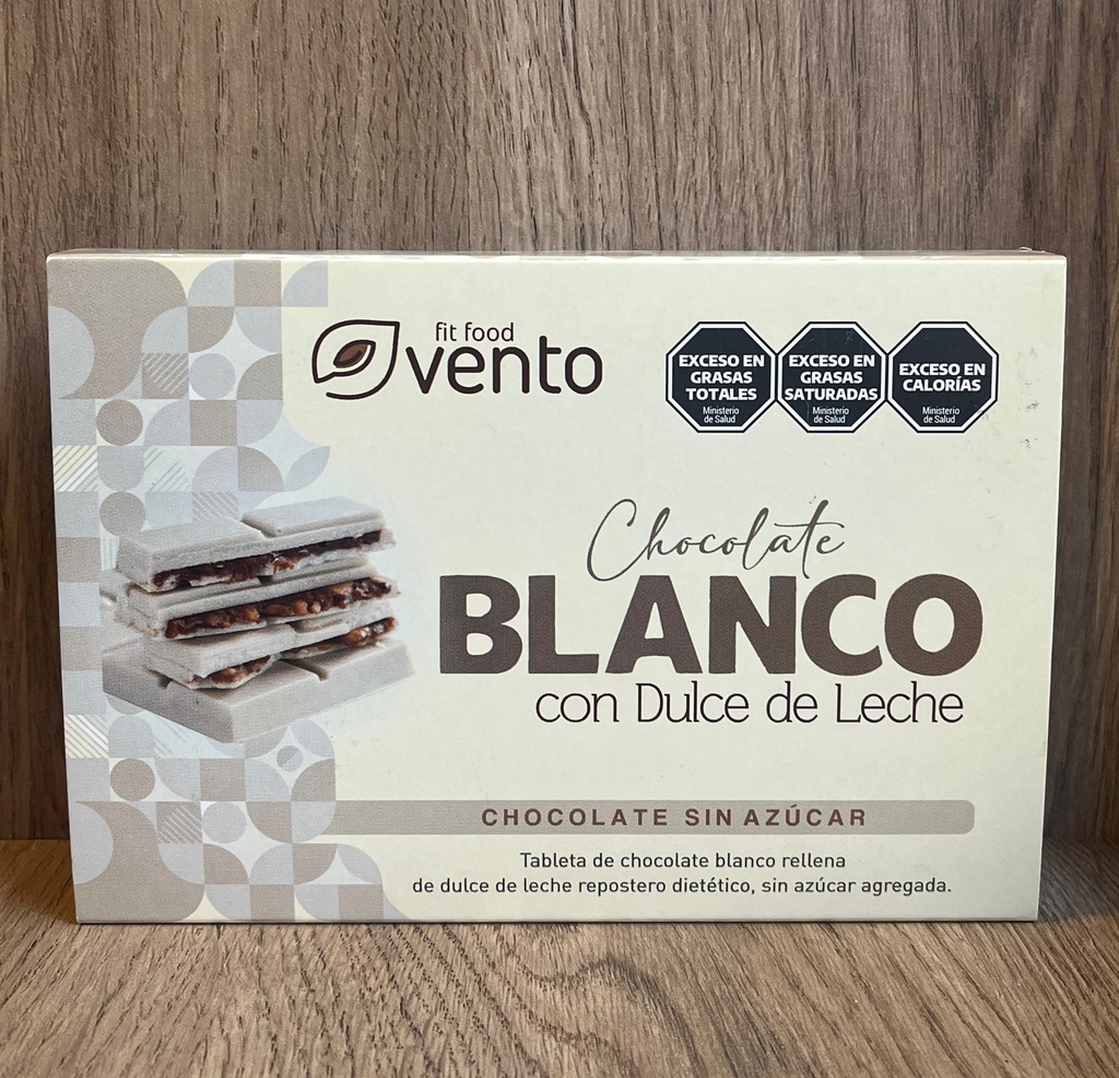 Chocolate blanco relleno de dulce de leche c/almendras VENTO