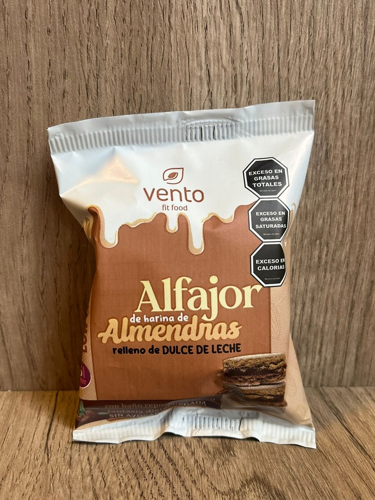 Alfajor keto con dulce de leche blanco 45g Vento