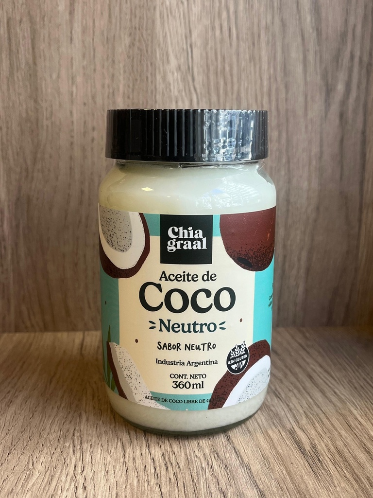 Aceite de coco neutro 360ml Chia graal