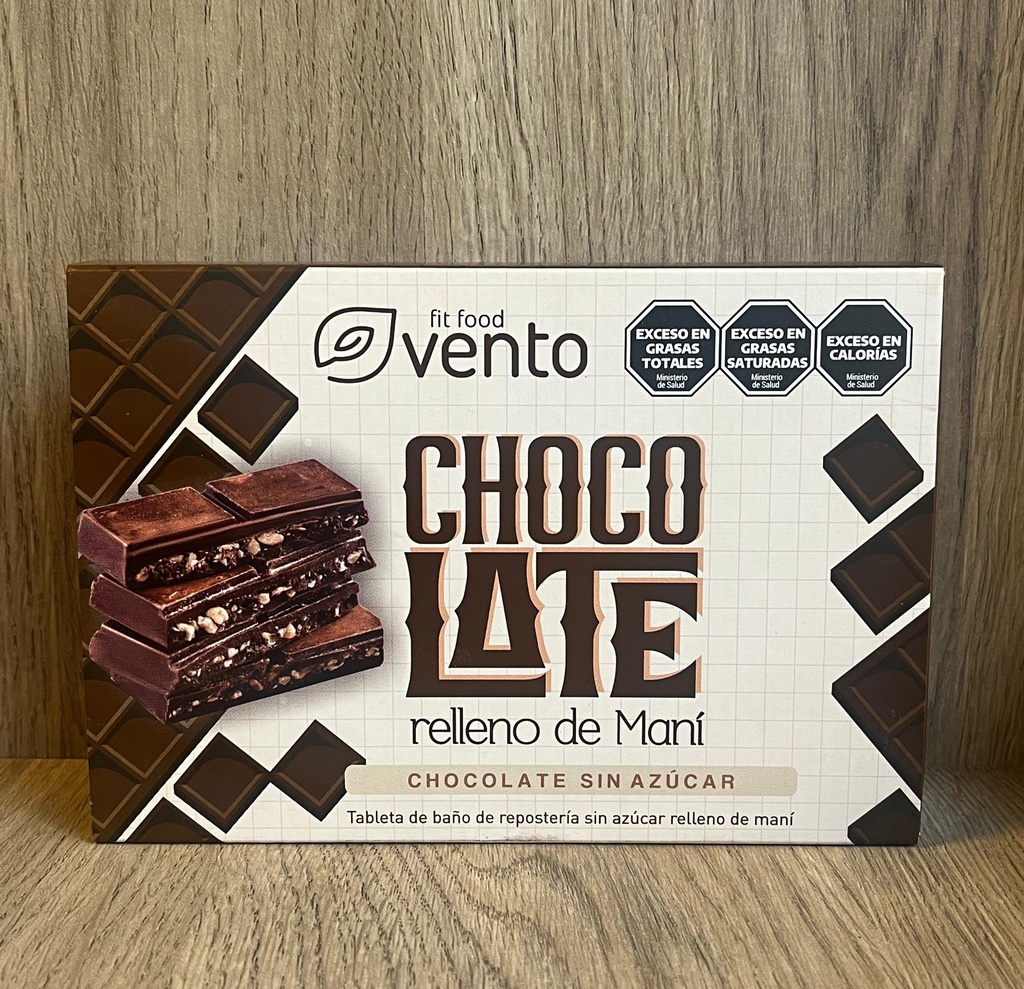 Chocolate sin azúcar con maní VENTO
