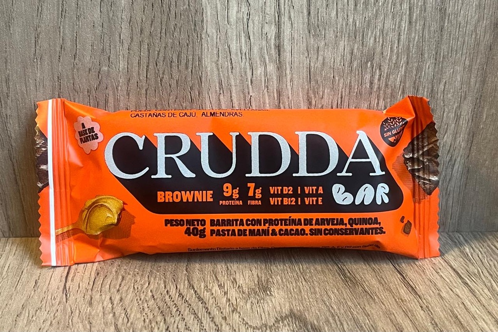 Barrita brownie CRUDDA 40g