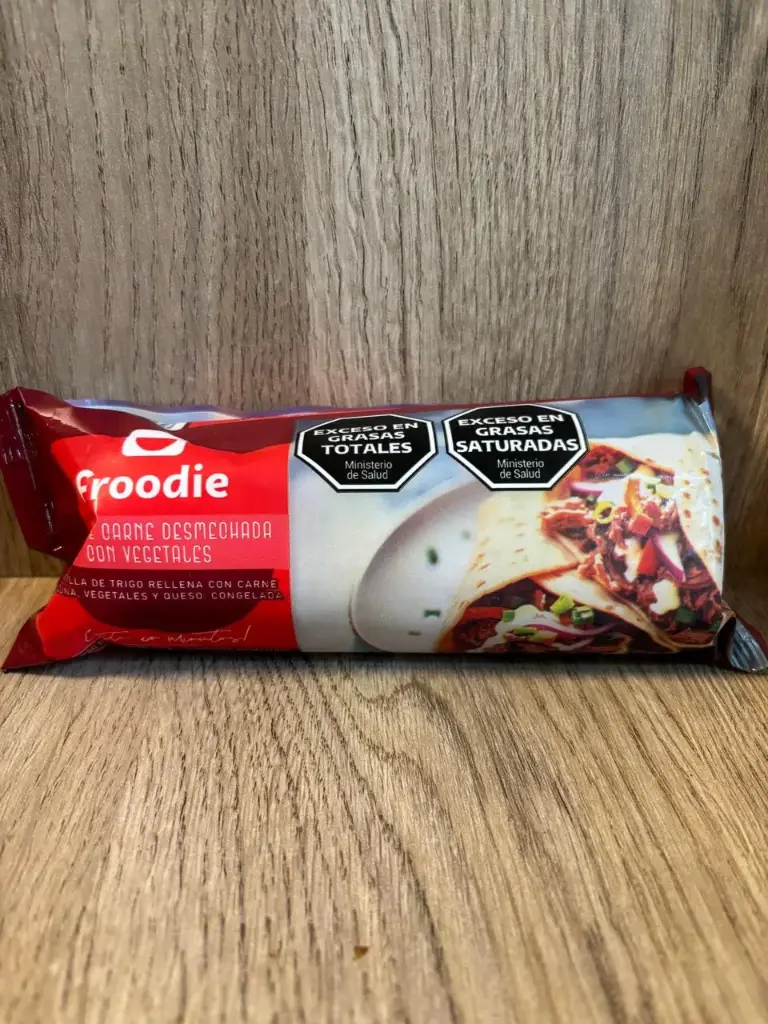 Wraps carne desmechada y vegetales 210g Froodie