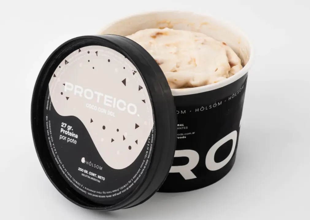 Helado proteico coco con DDL 250g Holsom 