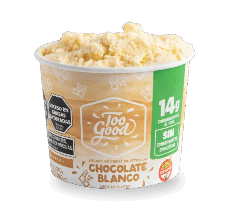 Helado chocolate blanco KETO Tood Good 