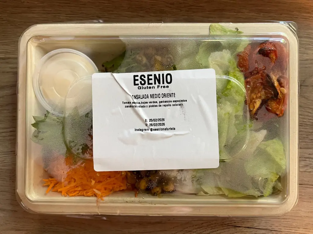 Ensalada "medio oriente" Sin Gluten Esenio 