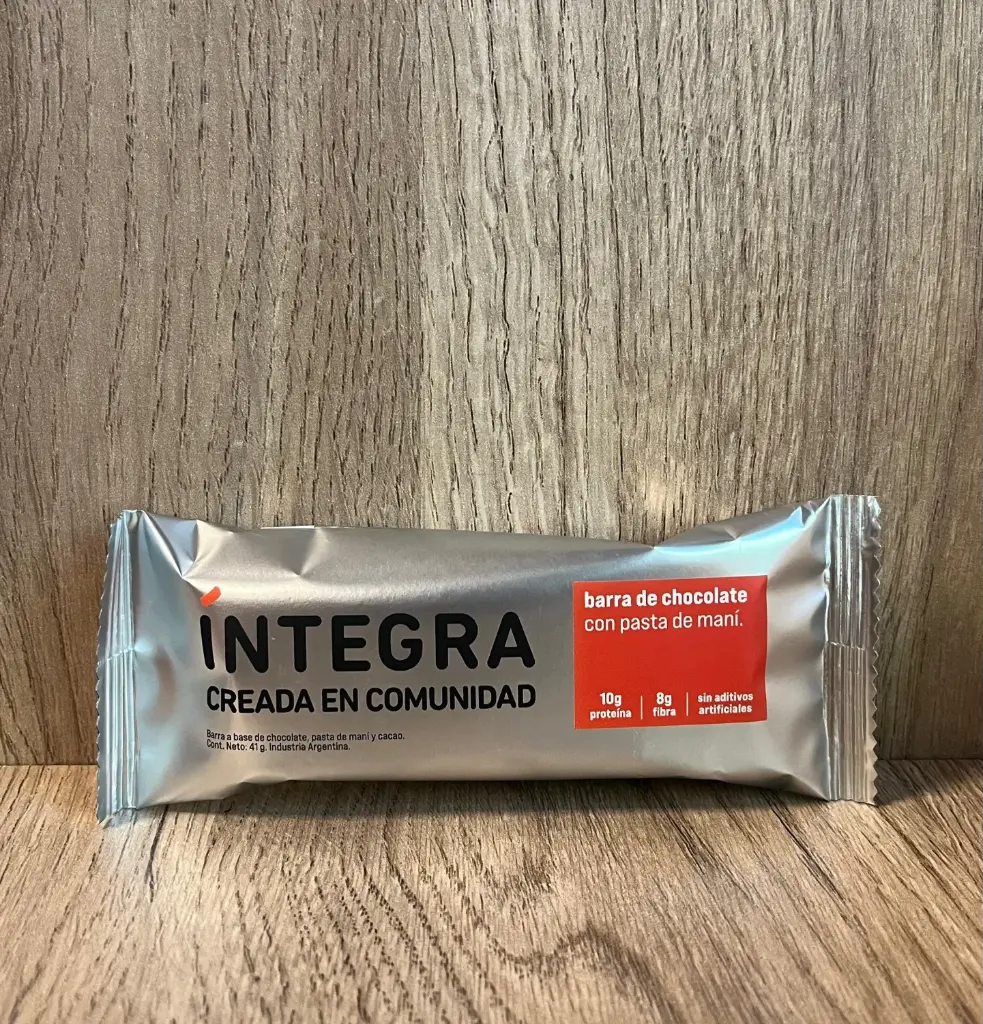 Barrita chocolate y pasta de maní Integra