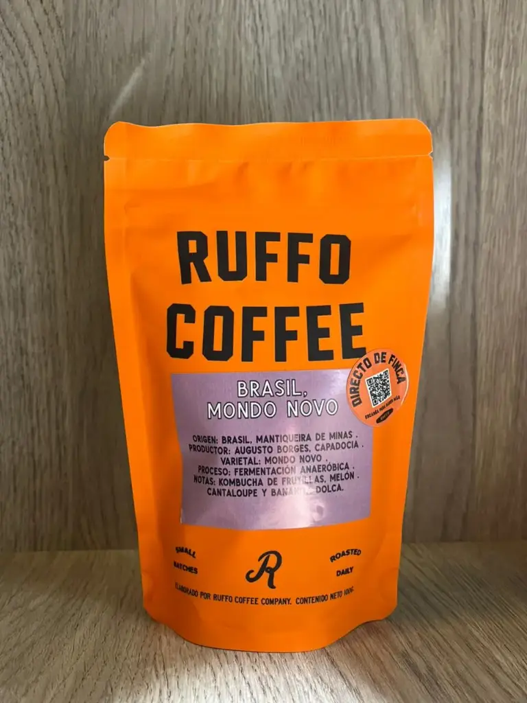 Café Brasil Anaeróbico MONDO NOVO en granos 100g Ruffo Coffee