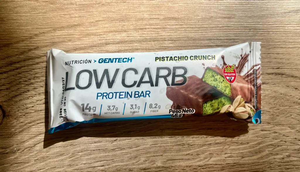 Barrita low carb Pistacho 45g Gentech