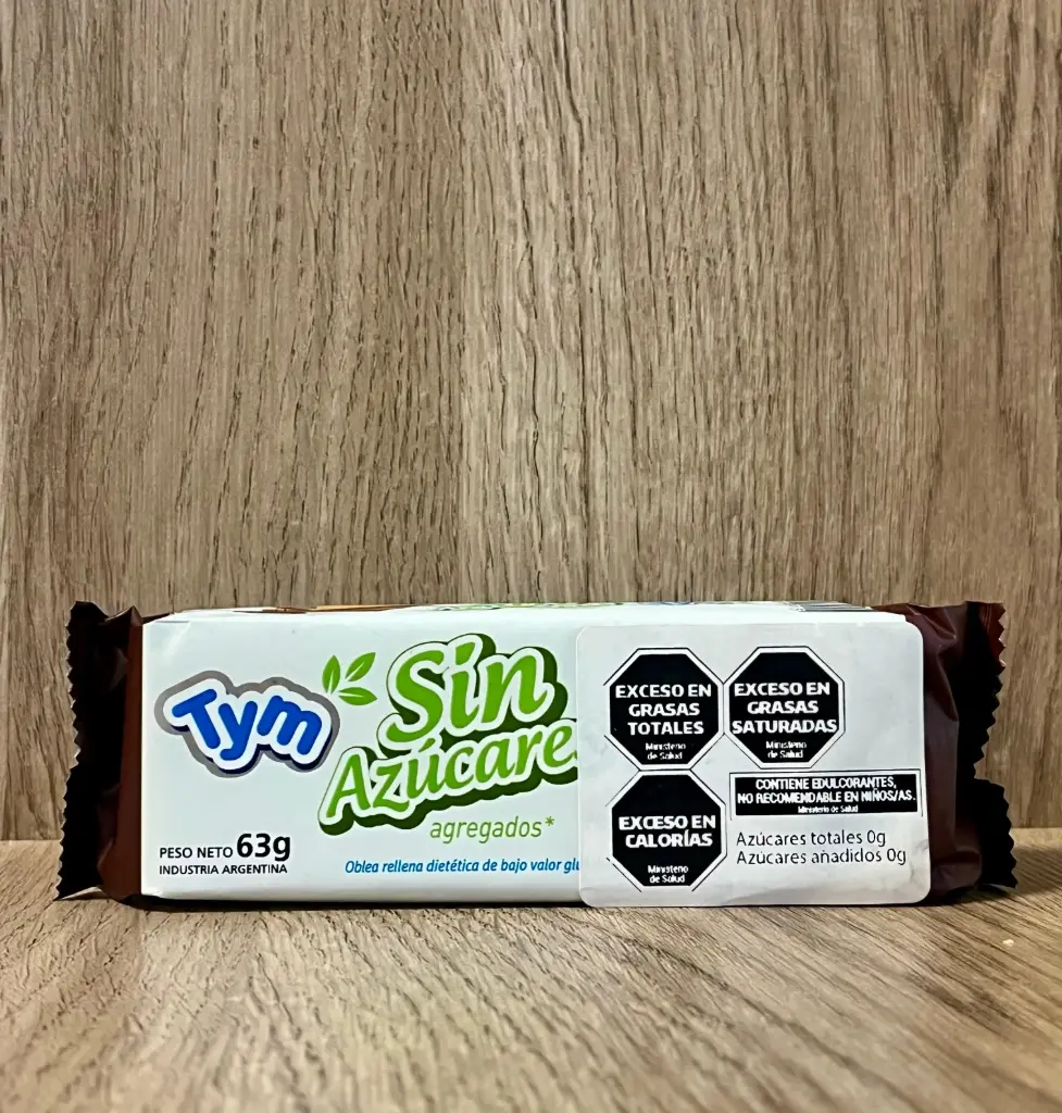 Oblea de chocolate sin azucar TYM