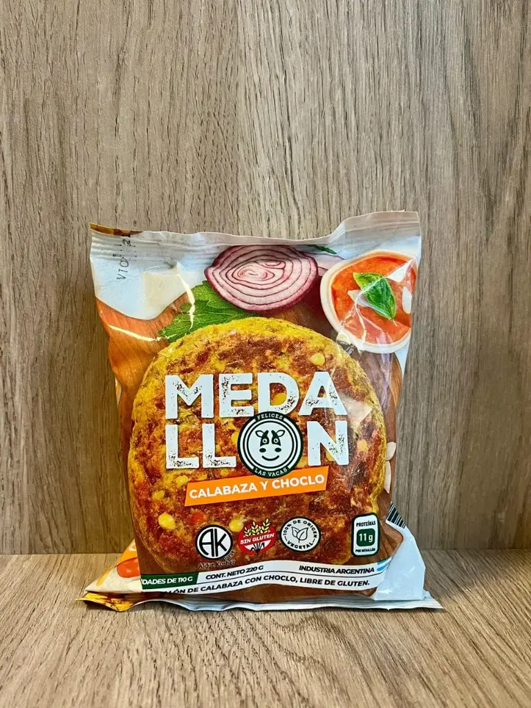 Medallon de calabaza & choclo 2u Felices las vacas 