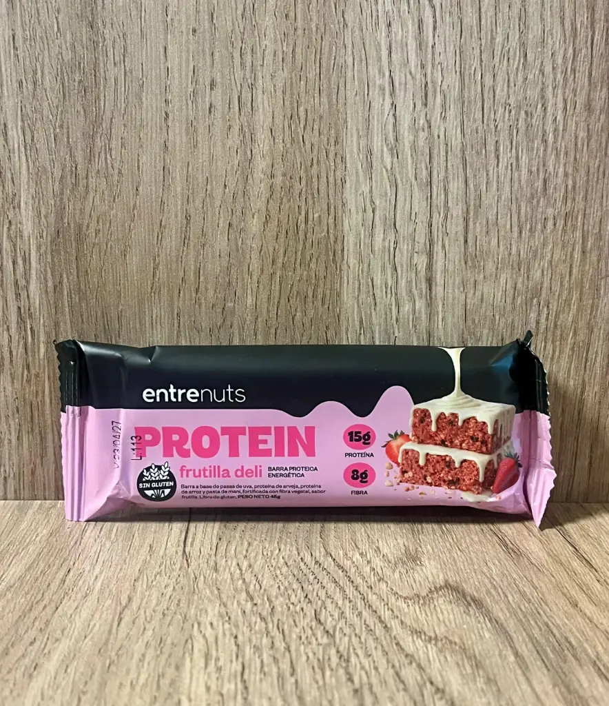 Barrita proteica frutilla Entre Nuts