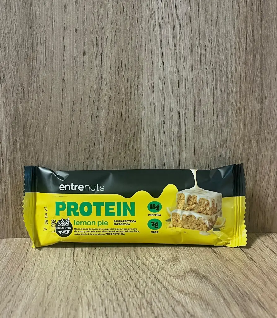 Barrita proteica lemon pie Entre Nuts