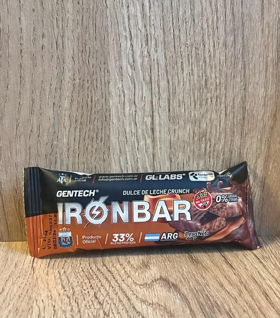 Iron bar dulce de leche 46g Gentech