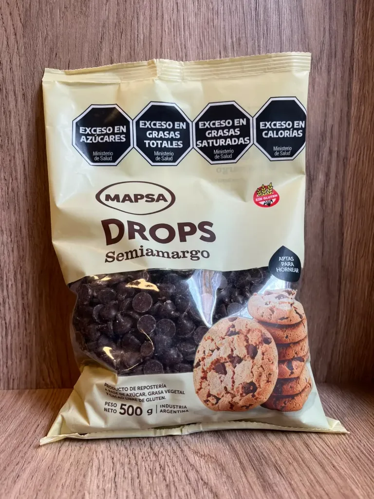 Chips de chocolate semi amargo Mapsa 500g