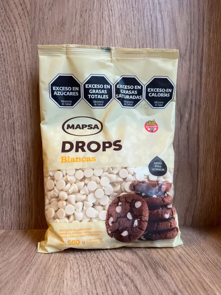 Chips de chocolate semi amargo blanco Mapsa 500g