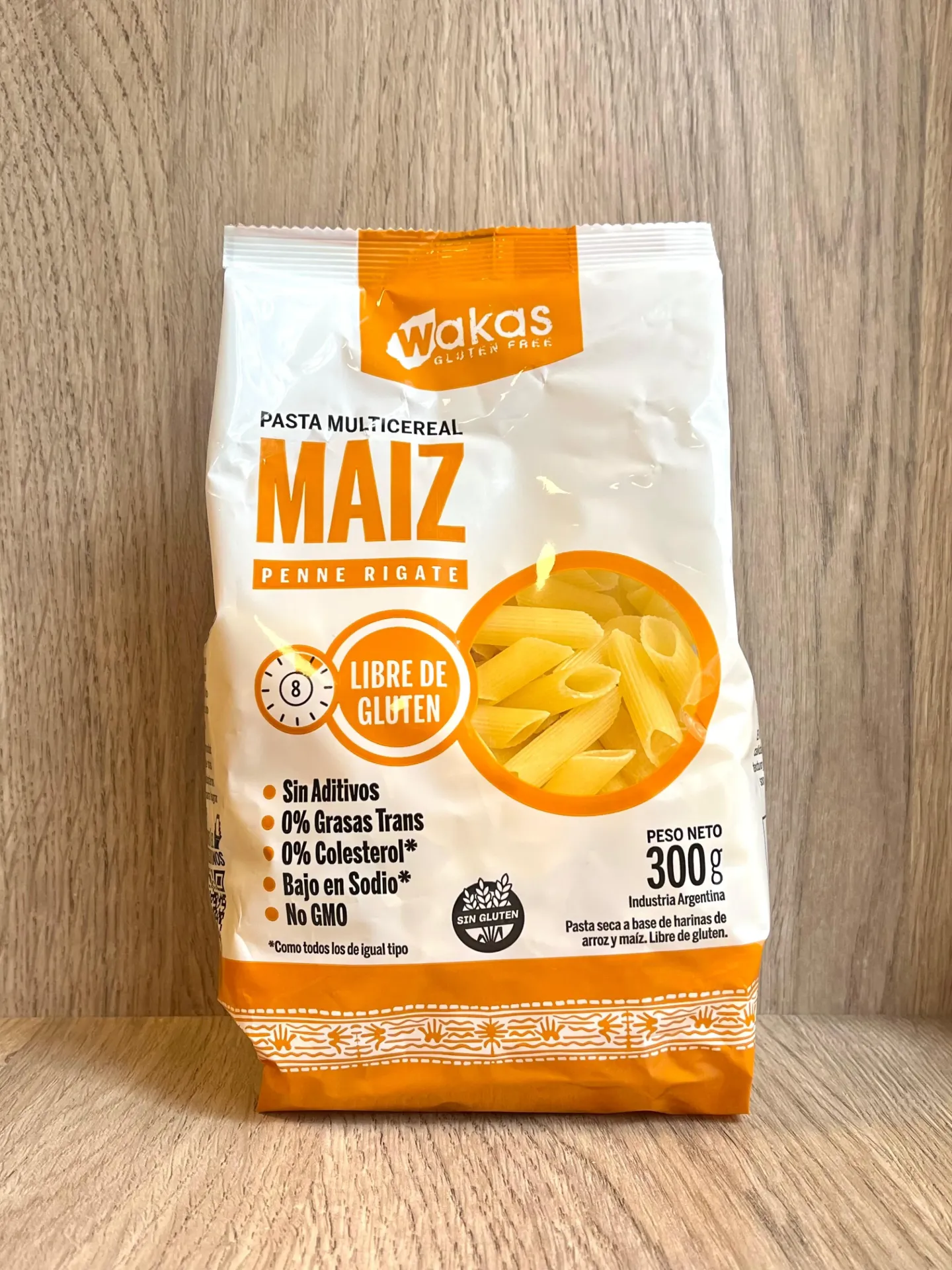 Pasta proteica Maiz Mostachol sin tacc 250g Wakas