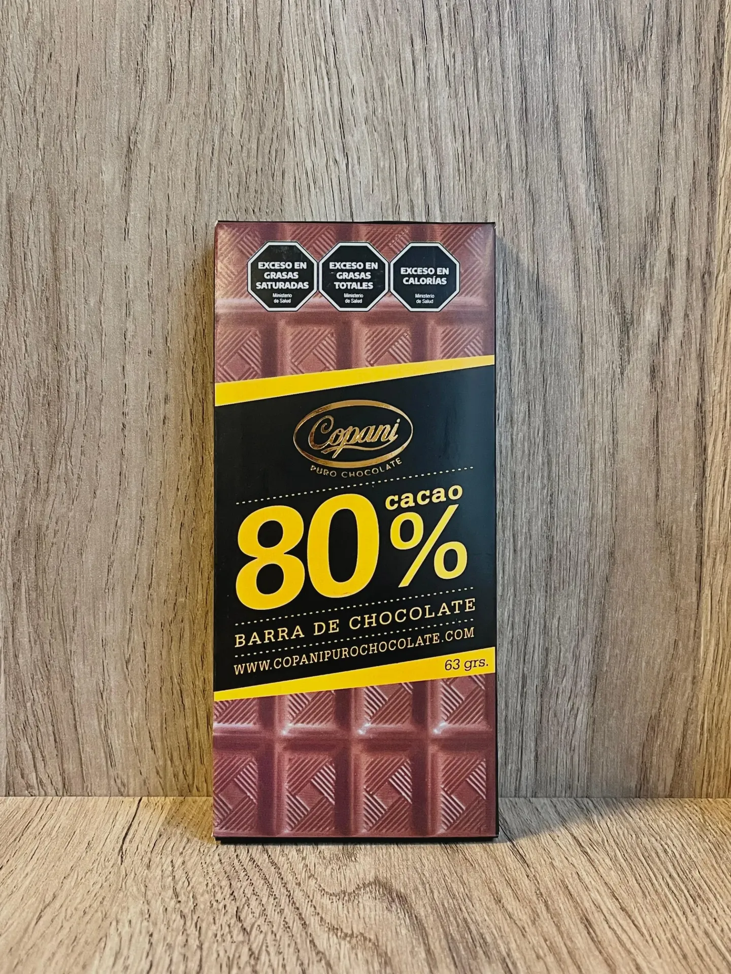 Barra de chocolate 80% x 63g Copani