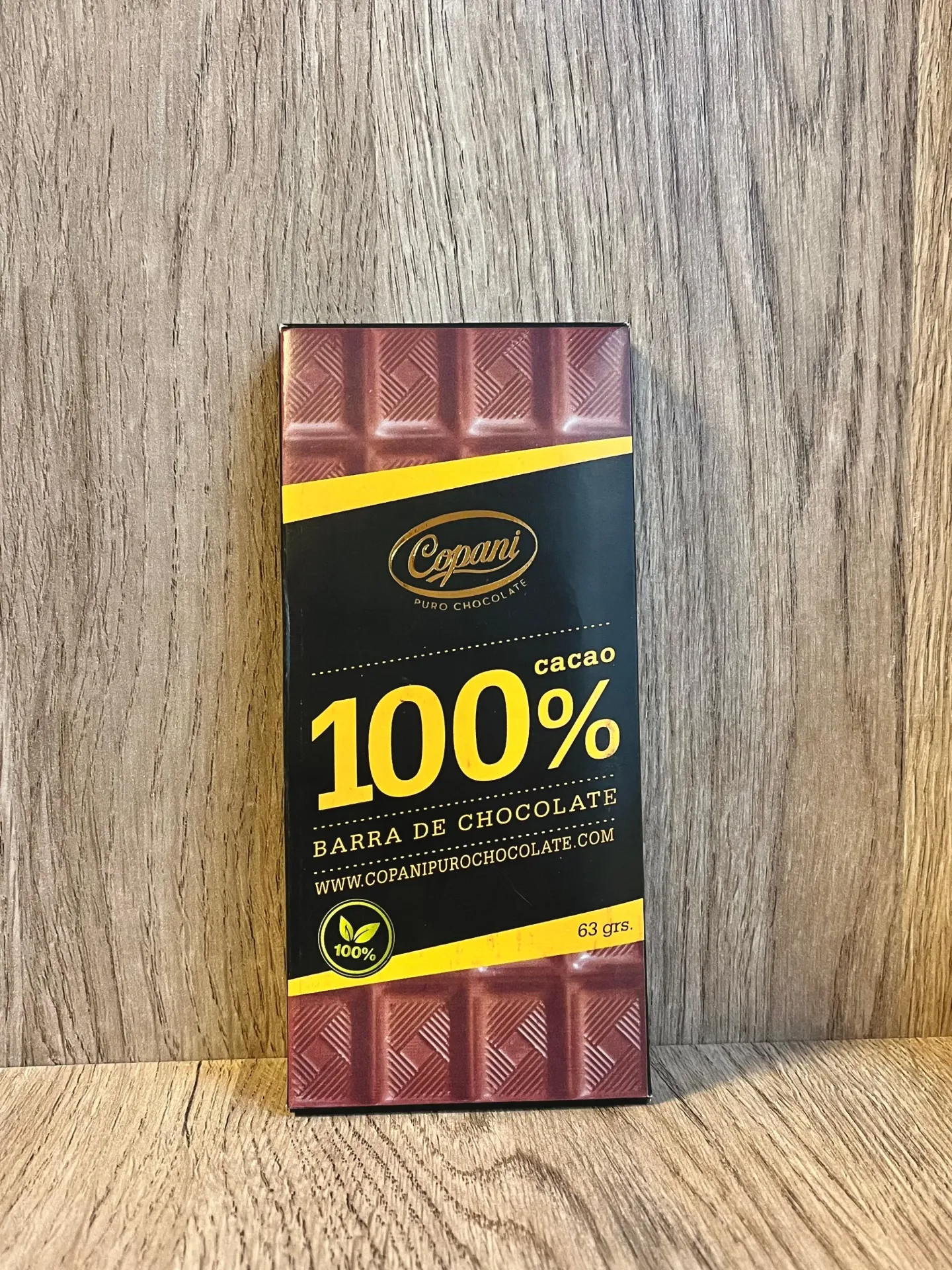 Barra de chocolate 100% x 63g Copani