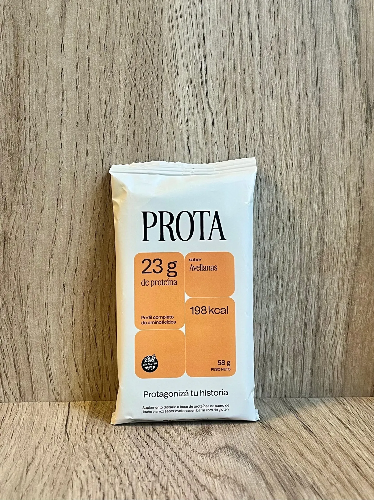 Barrita proteica Avellanas 23g PROTA
