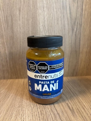 [cremamani_entrenutsCacao] Pasta de maní Cacao 400g Entre Nuts