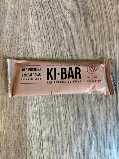 Barrita proteica 40g cafe con leche Kibar