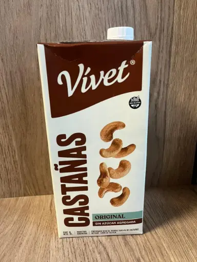 Leche de castañas sin azúcar 1L Vivet