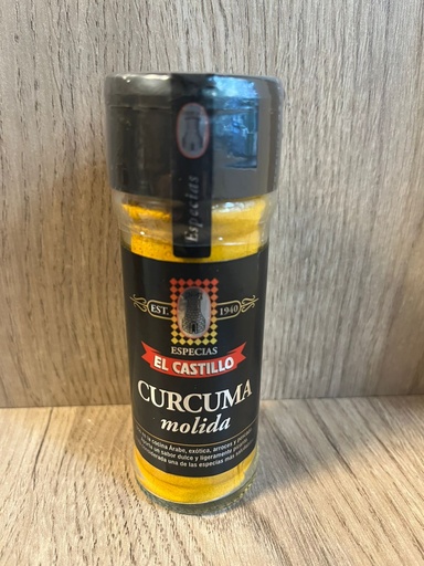 Curcuma molida frasco vidrio El Castillo