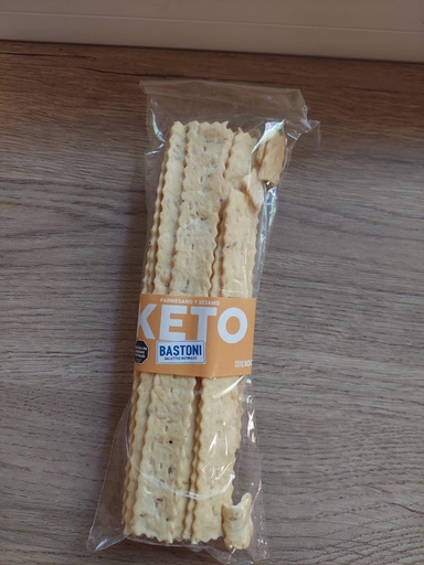 Galletitas keto de parmesano y sesamo 100g Bastoni