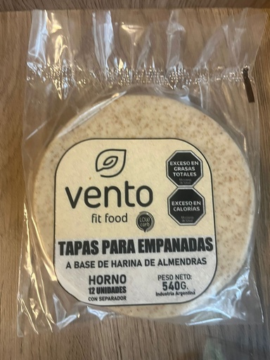 Discos de empanada keto x12 VENTO