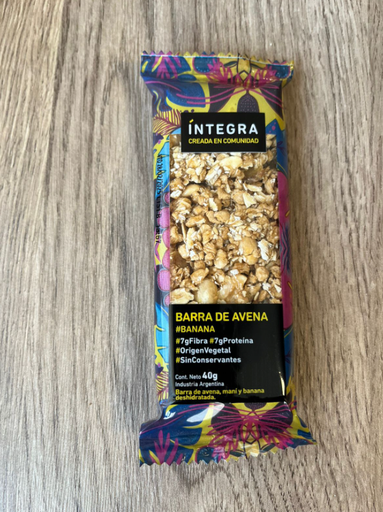 Barrita avena y banana INTEGRA