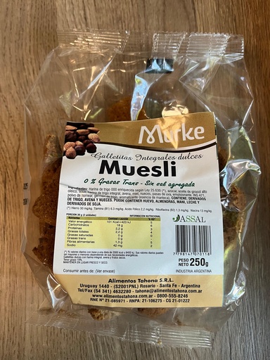 Galletitas integrales dulces Muesli MURKE