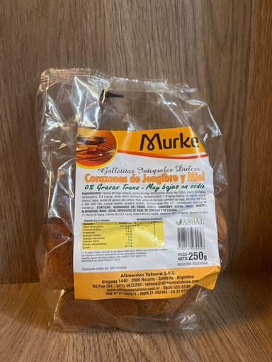 Galletitas dulces jengibre y miel 250g MURKE