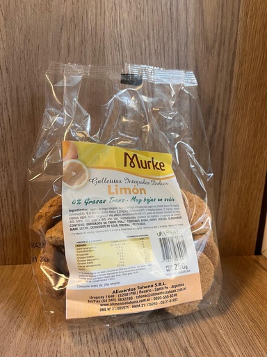 Galletitas dulces LIMON 250g MURKE