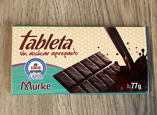 Chocolate tableta sin azucar MURKE