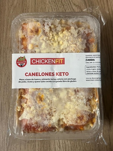 Canelones keto sin tacc Chicken fit