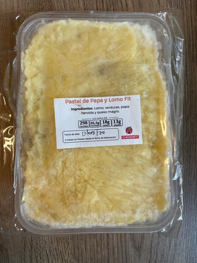 Pastel de papa SIN TACC. ChickenFit