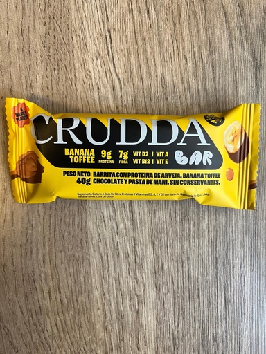 Barrita banana tofee 40g CRUDDA